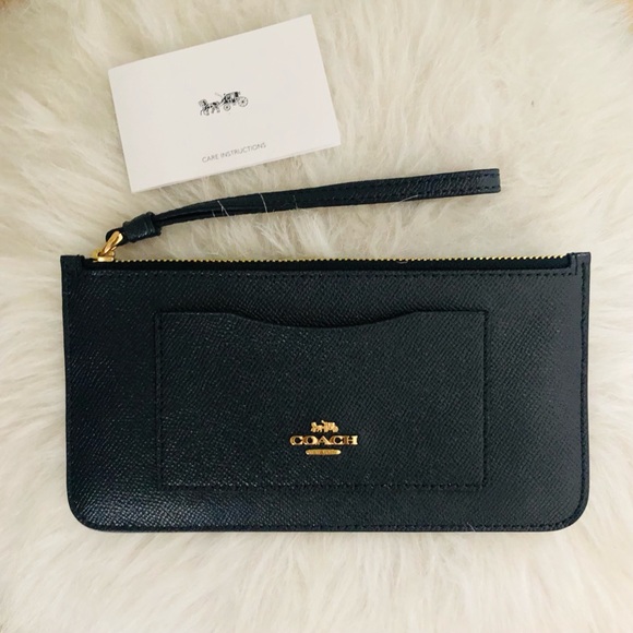 coach zip top wallet